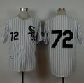 Custom Fan-Made Carlton Fisk Chicago White Sox #72 White 1993 Baseball Jersey
