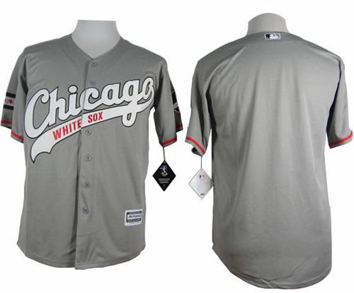 Custom Fan-Made Grey Chicago White Sox Baseball Jersey Chicago White Sox Grey Baseball Jersey