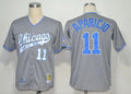 Custom Fan-Made Luis Aparicio Chicago White Sox #11 Grey 1969 Throwback Baseball Jersey