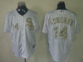 Custom Fan-Made Paul Konerko Chicago White Sox #14 White USMC Baseball Jersey