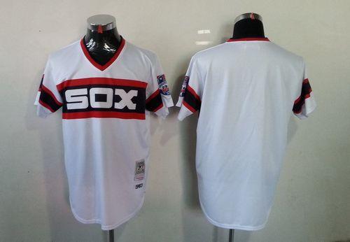Custom Fan-Made White Throwback Chicago White Sox Baseball Jersey Chicago White Sox White Throwback Baseball Jersey