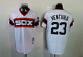 Custom Fan-Made Robin Ventura Chicago White Sox #23 White 1983 Throwback Baseball Jersey