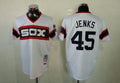 Custom Fan-Made Bobby Jenks Chicago White Sox #45 White 1983 Throwback Baseball Jersey