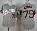 Custom Fan-Made Jose Abreu Chicago White Sox #79 Grey Baseball Jersey