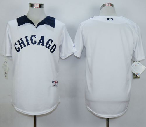 Custom Fan-Made White 1976 Chicago White Sox Baseball Jersey Chicago White Sox White 1976 Throwback Turn Back Clock Edition Baseball Jersey