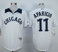 Custom Fan-Made Luis Aparicio Chicago White Sox #11 White 1976 Throwback Turn Back Clock Edition Baseball Jersey