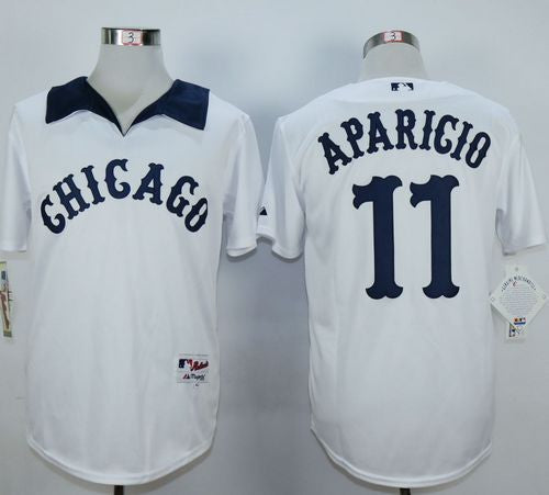 Custom Fan-Made Luis Aparicio Chicago White Sox #11 White 1976 Throwback Turn Back Clock Edition Baseball Jersey