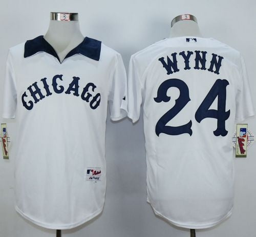 Custom Fan-Made Early Wynn Chicago White Sox #24 White 1976 Throwback Turn Back Clock Edition Baseball Jersey