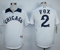 Custom Fan-Made Nellie Fox Chicago White Sox #2 White 1976 Throwback Turn Back Clock Edition Baseball Jersey