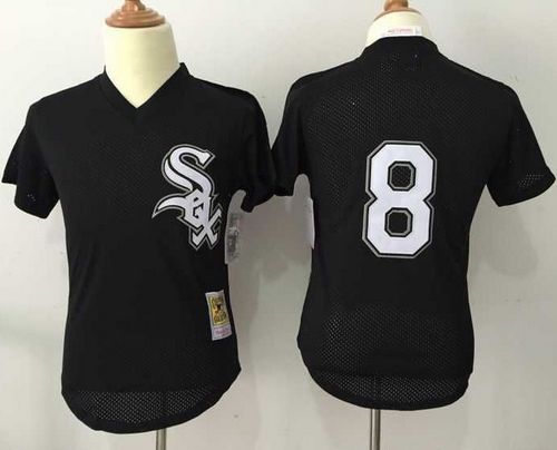 Custom Fan-Made Bo Jackson Chicago White Sox #8 Black 1993 Throwback Baseball Jersey