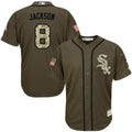 Custom Fan-Made Bo Jackson Chicago White Sox #8 White Service Edition Baseball Jersey