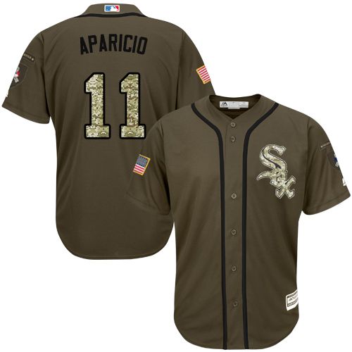 Custom Fan-Made Luis Aparicio Chicago White Sox #11 White Service Edition Baseball Jersey