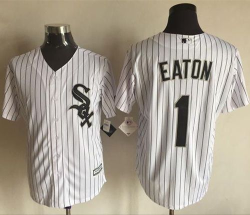Custom Fan-Made Adam Eaton Chicago White Sox #1 White Baseball Jersey