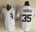 Custom Fan-Made Frank Thomas Chicago White Sox #35 White Baseball Jersey