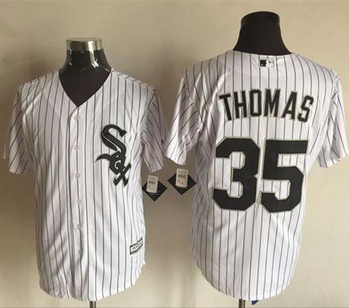 Custom Fan-Made Frank Thomas Chicago White Sox #35 White Baseball Jersey