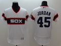 Custom Fan-Made Michael Jordan Chicago White Sox #45 White Baseball Jersey