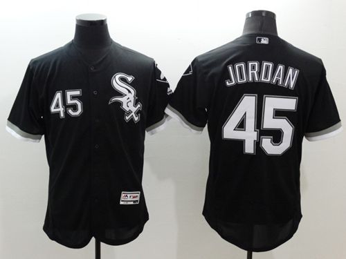 Custom Fan-Made Michael Jordan Chicago White Sox #45 Black Baseball Jersey