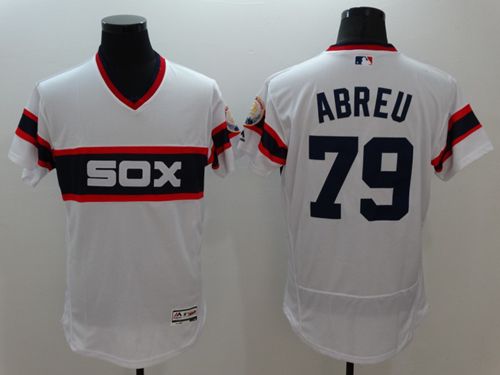 Custom Fan-Made Jose Abreu Chicago White Sox #79 White Baseball Jersey