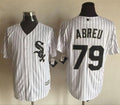 Custom Fan-Made Jose Abreu Chicago White Sox #79 White Baseball Jersey