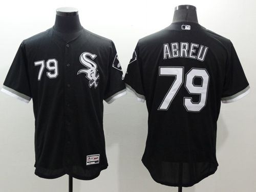 Custom Fan-Made Jose Abreu Chicago White Sox #79 Black Baseball Jersey