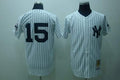 Custom Fan-Made Thurman Munson New York Yankees #15 White Throwback Baseball Jersey