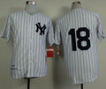 Custom Fan-Made Don Larsen New York Yankees #18 White 1956 Throwback Baseball Jersey