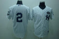 Custom Fan-Made Derek Jeter Gms Boss New York Yankees #2 White Baseball Jersey