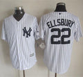 Custom Fan-Made Jacoby Ellsbury New York Yankees #22 White Baseball Jersey
