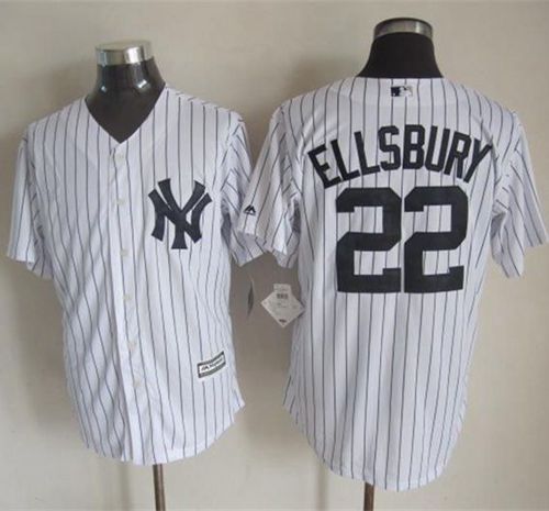 Custom Fan-Made Jacoby Ellsbury New York Yankees #22 White Baseball Jersey