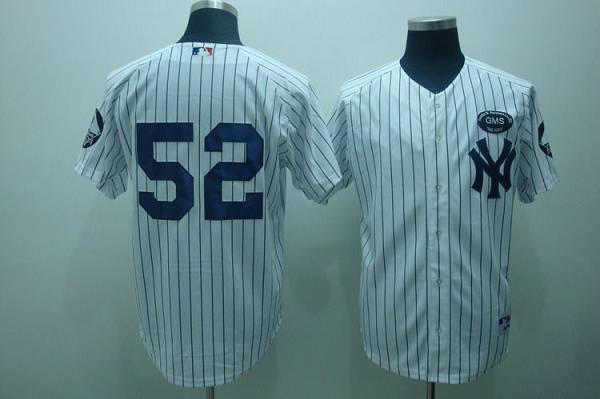 Custom Fan-Made C.C. Sabathia Gms Boss New York Yankees #52 White Baseball Jersey