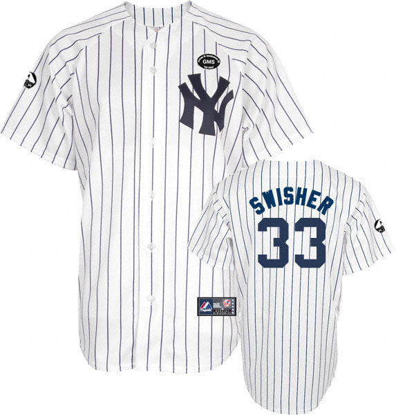 Custom Fan-Made Kelly Johnson Gms Boss" New York Yankees #33 White Baseball Jersey