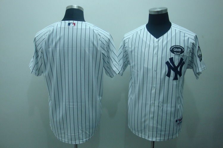 Custom Fan-Made Gms Boss" White New York Yankees Baseball Jersey New York Yankees White Baseball Jersey