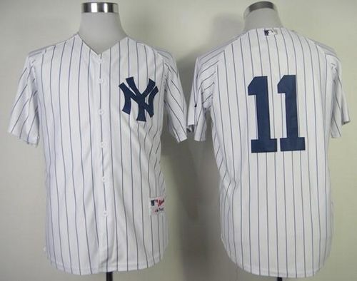 Custom Fan-Made Brett Gardner New York Yankees #11 White Baseball Jersey