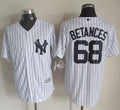 Custom Fan-Made Dellin Betances New York Yankees #68 White Baseball Jersey