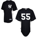 Custom Fan-Made Russell Martin New York Yankees #55 Black Baseball Jersey