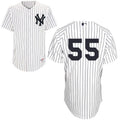 Custom Fan-Made Russell Martin New York Yankees #55 White Baseball Jersey