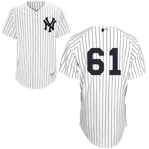 Custom Fan-Made Colin Curtis New York Yankees #61 White Baseball Jersey