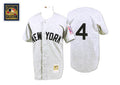 Custom Fan-Made Lou Gehrig New York Yankees #4 Grey 1939 Baseball Jersey