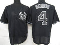Custom Fan-Made Lou Gehrig New York Yankees #4 Black Baseball Jersey