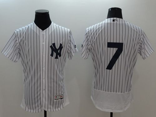 Custom Fan-Made Mickey Mantle New York Yankees #7 White Baseball Jersey