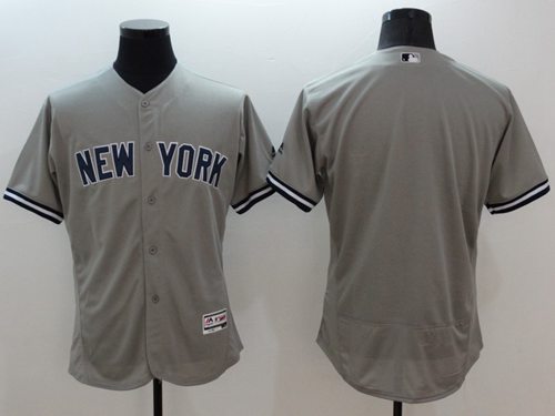 Custom Fan-Made Grey New York Yankees Baseball Jersey New York Yankees Grey Baseball Jersey