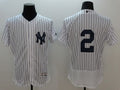 Custom Fan-Made Derek Jeter New York Yankees #2 White Baseball Jersey