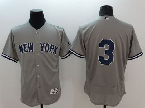 Custom Fan-Made Babe Ruth New York Yankees #3 Grey Baseball Jersey
