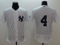 Custom Fan-Made Lou Gehrig New York Yankees #4 White Baseball Jersey