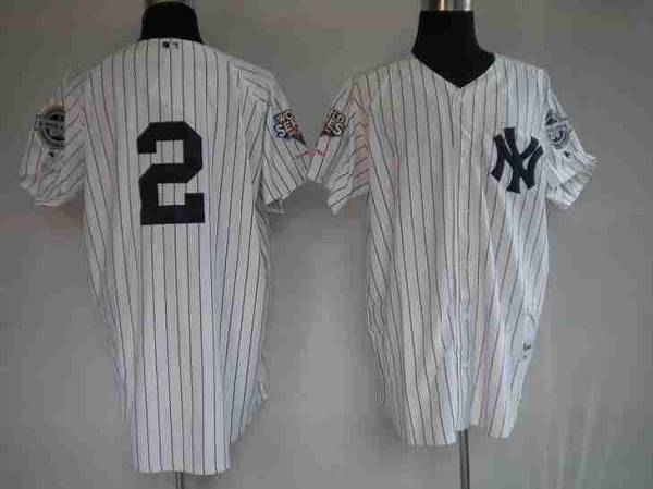 Custom Fan-Made Derek Jeter New York Yankees #2 White Baseball Jersey
