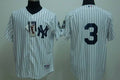Custom Fan-Made Babe Ruth New York Yankees #3 White Baseball Jersey