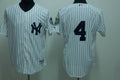 Custom Fan-Made Lou Gehrig New York Yankees #4 White Baseball Jersey