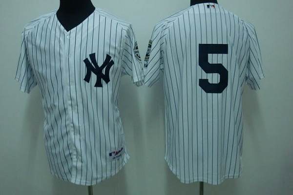 Custom Fan-Made Joe DiMaggio New York Yankees #5 White Baseball Jersey