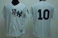Custom Fan-Made Phil Rizzuto New York Yankees #10 White Baseball Jersey