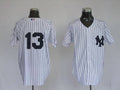 Custom Fan-Made Alex Rodriguez New York Yankees #13 White Baseball Jersey